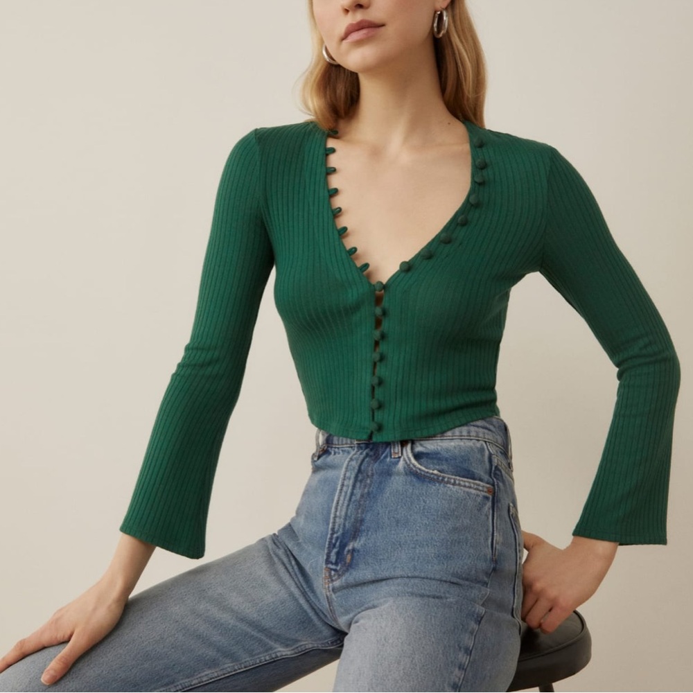 Reformation Kalina Knit Top
